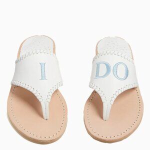Jack Rogers I Do Wedding Sandals Size 7.5